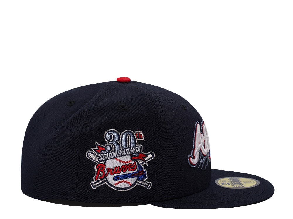 New Era Atlanta Braves 30th Anniversary Navy Prime Edition 59Fifty Fitted Gorra