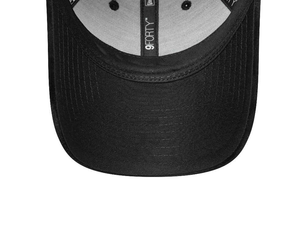 New Era New York Yankees Black Velour Womens 9Forty Strapback Gorra