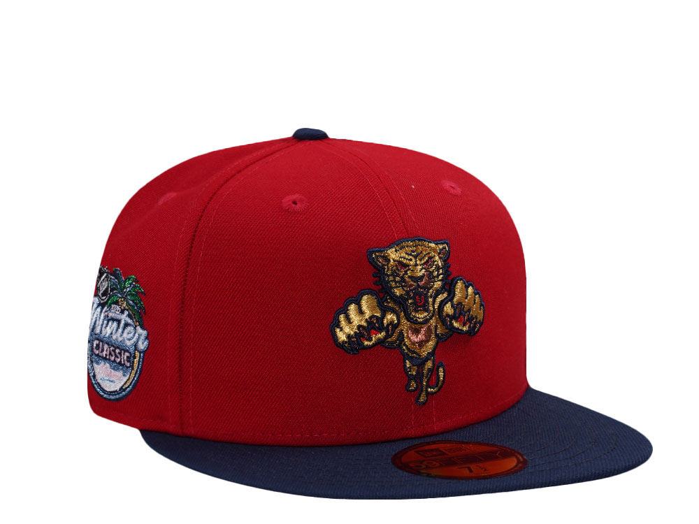 New Era Florida Panthers Winter Classic 2026 Scarlet Two Tone Edition 59Fifty Fitted Gorra