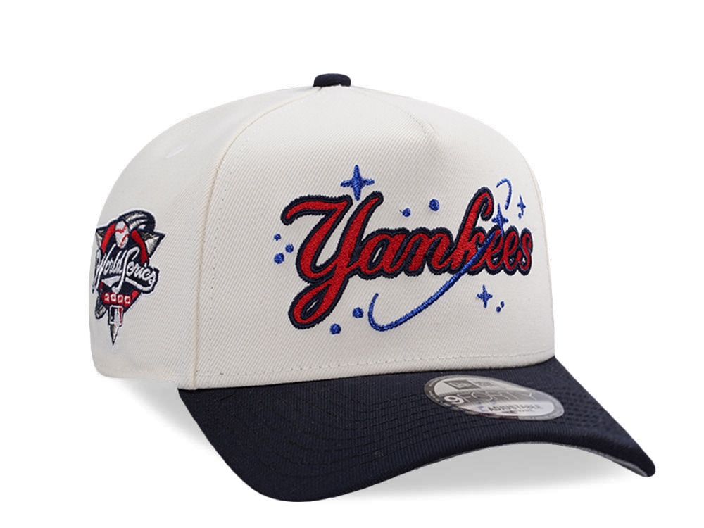 New Era New York Yankees World Series 2000 Chrome Two Tone Edition 9Forty A Frame Snapback Gorra
