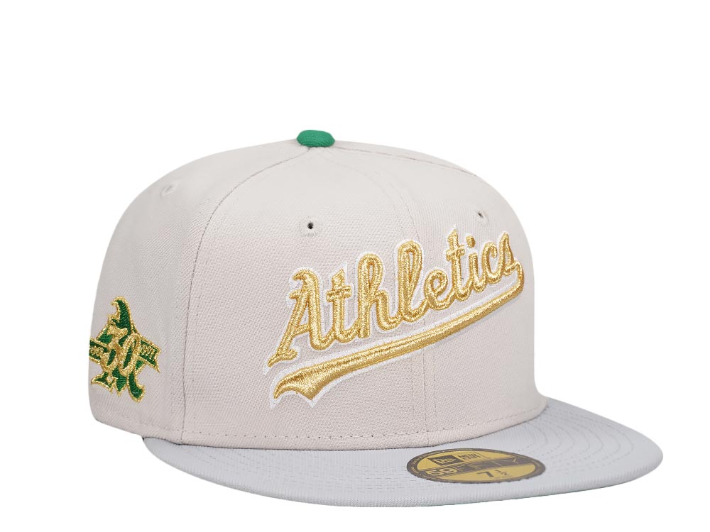 New Era Oakland Athletics 30th Anniversary Sneaky Gold Two Tone Edition 59Fifty Fitted Gorra
