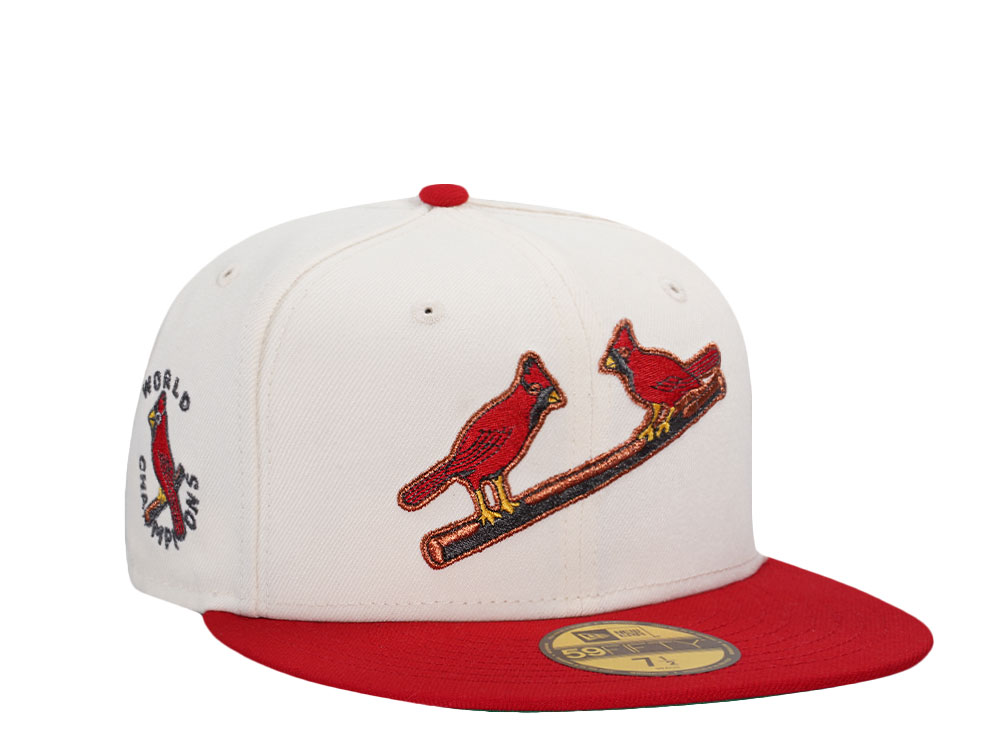 New Era St. Louis Cardinals World Champions Chrome Throwback Two Tone Edition 59Fifty Fitted Gorra