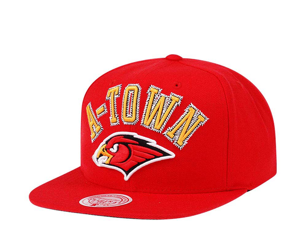 Mitchell & Ness Atlanta Hawks HWC Zig Zag Satin Undervisor Snapback Gorra