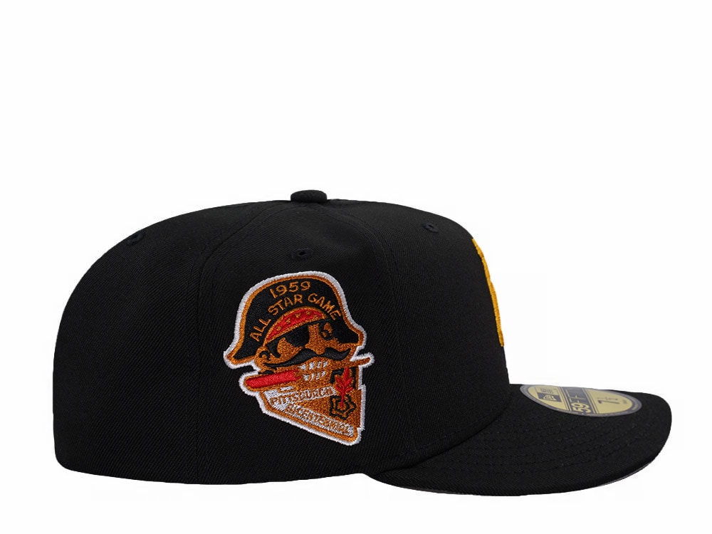 New Era Pittsburgh Pirates All Star Game 1959 Black Prime Edition 59Fifty Pre Curved Fitted Gorra