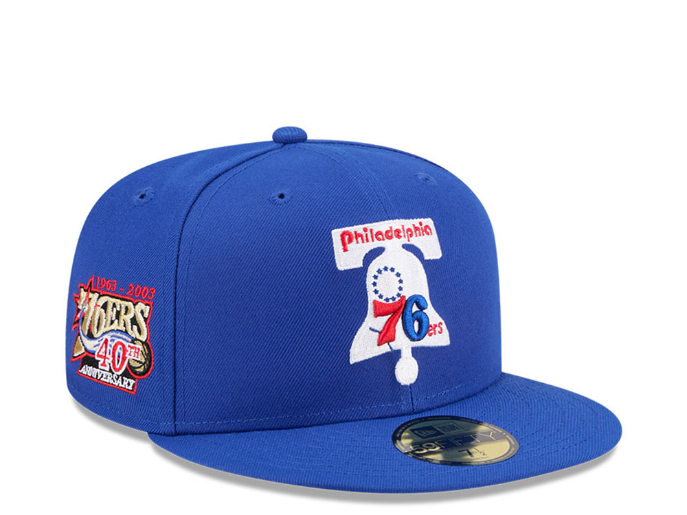New Era Philadelphia 76ers HWC 40th Anniversary Blue  59Fifty Fitted Gorra