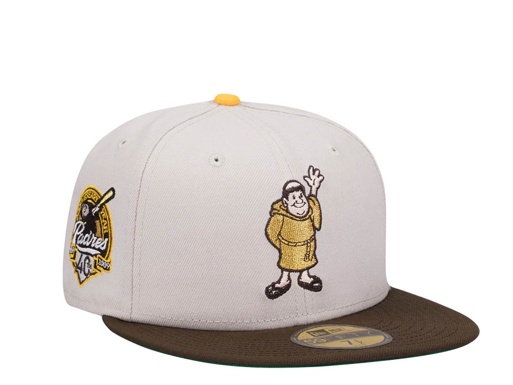 New Era San Diego Padres 40th Anniversary Stone Gold Two Tone Edition 59Fifty Fitted Gorra