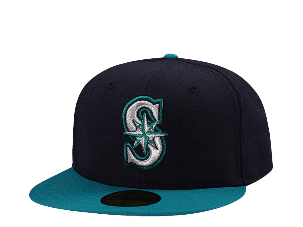 New Era Seattle Mariners Wool Authentic On-Field Green Two Tone Edition 59Fifty Fitted Gorra