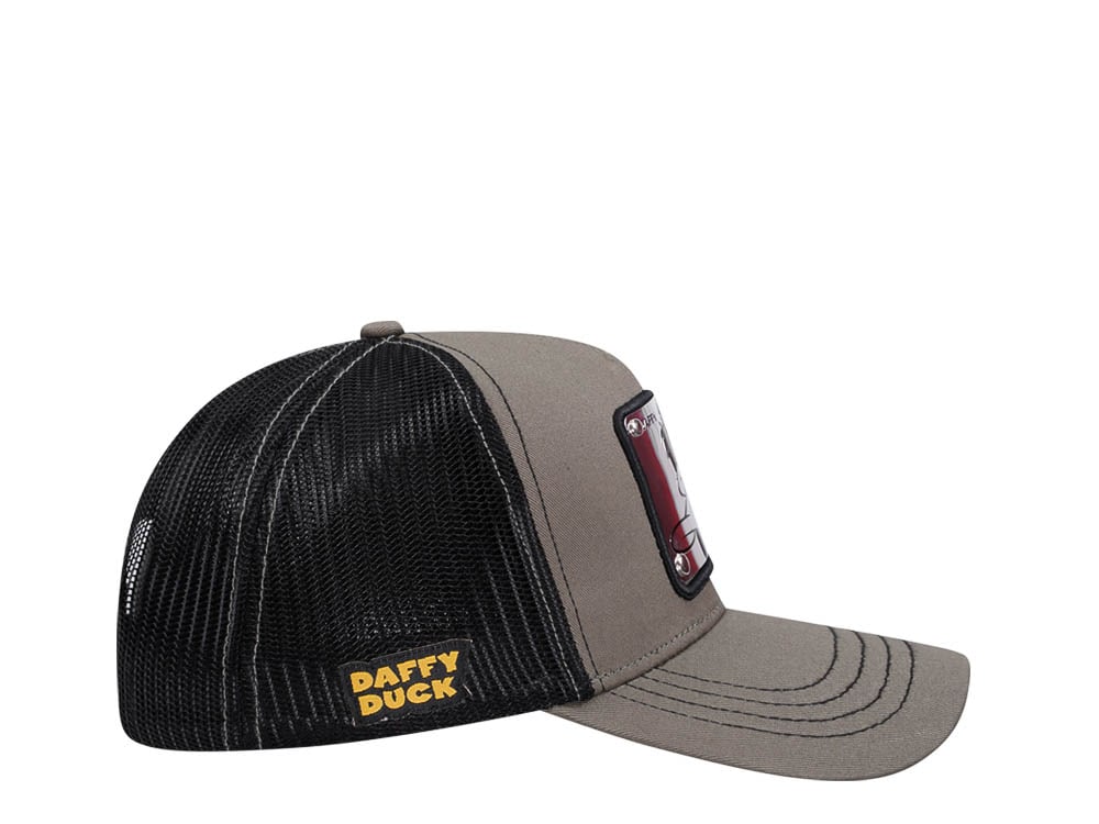 Capslab Looney Tunes Daffy Duck Olive Trucker Snapback Gorra
