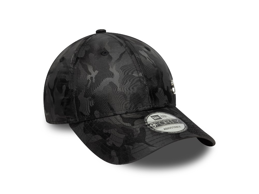 New Era New York Yankees Flawless Pin Black Camouflage 9Forty Strapback Gorra