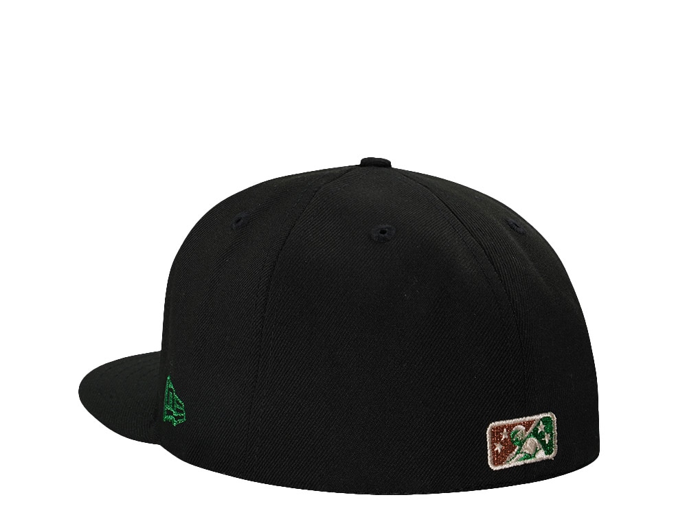 New Era Arkansas Mad Mallards Black Metallic Edition 59Fifty Fitted Gorra
