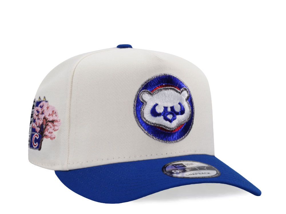 New Era Chicago Cubs Tokyo Series 20025 Chrome Two Tone Edition 9Fifty A Frame Snapback Gorra