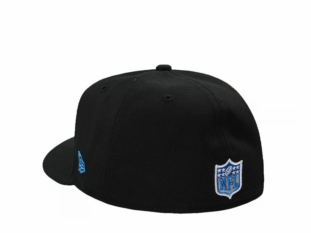 New Era Detroit Lions Black Classic Edition Pre Curved 59Fifty Fitted Gorra