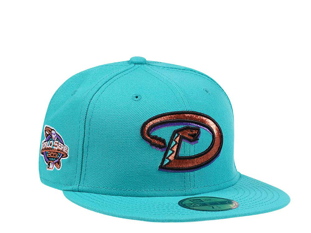 New Era Arizona Diamondbacks World Series 2001 Teal Prime Edition 59Fifty Fitted Gorra