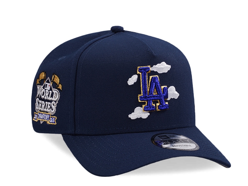 New Era Los Angeles Dodgers World Series 2025 Ocean Blue Prime Edition 9Forty A Frame Snapback Gorra
