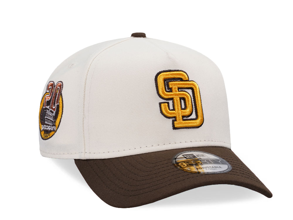 New Era San Diego Padres 20 Years Petco Park Chrome Two Tone Edition 9Forty A Frame Snapback Gorra