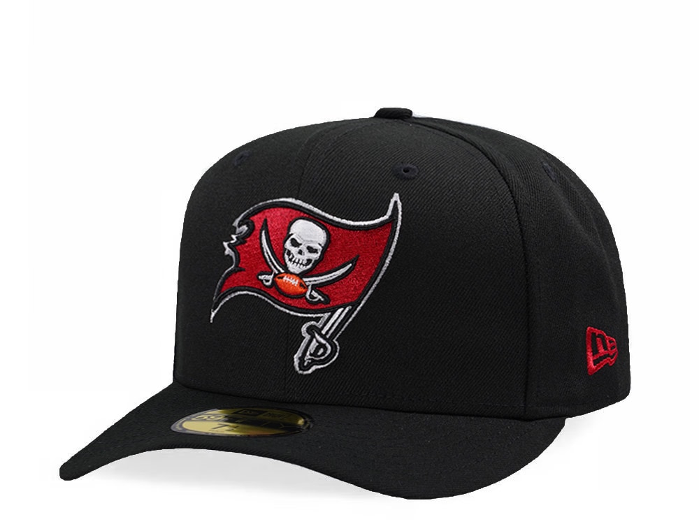 New Era Tampa Bay Buccaneers Black Classic Edition Pre Curved 59Fifty Fitted Gorra