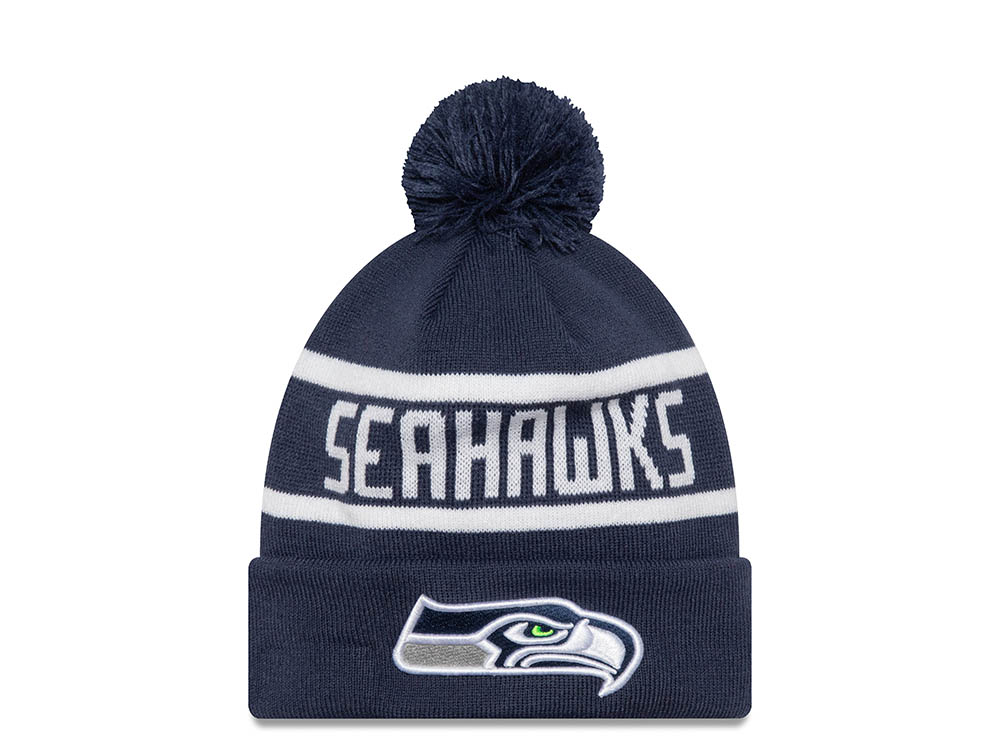 New Era Seattle Seahawks On The Cuff Navy Gorro