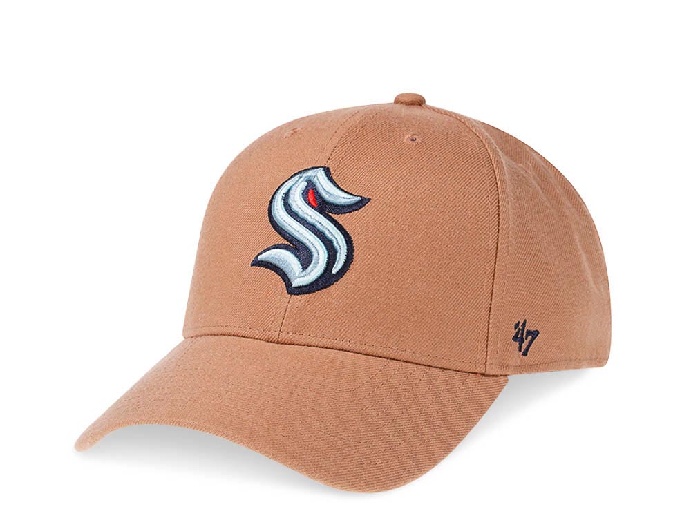 47Brand Seattle Kraken Camel Classic Snapback Gorra