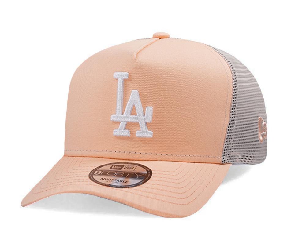 New Era Los Angeles Dodgers Peach Prime Edition 9Forty A Frame Trucker Snapback Gorra