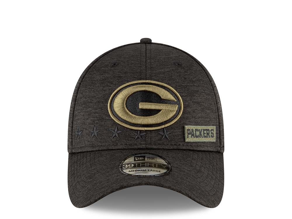 New Era Green Bay Packers Salute to Service 2020 39Thirty Stretch Gorra