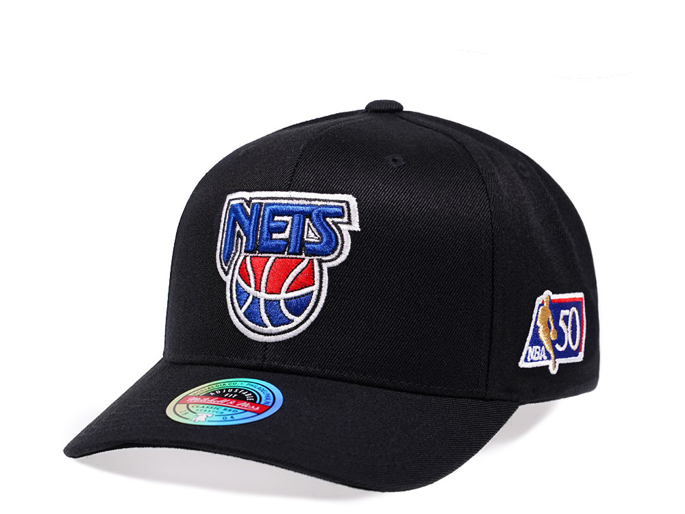 Mitchell & Ness New Jersey Nets NBA 50th Anniversary Edition Red Line Flex Snapback Gorra