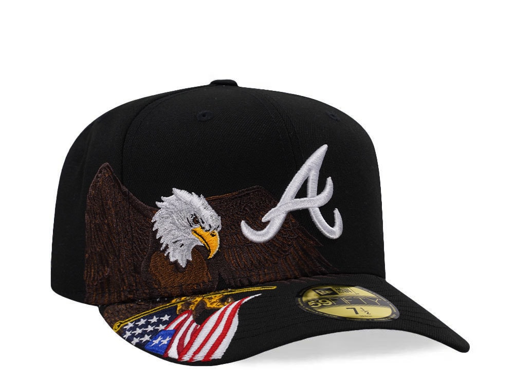 New Era Atlanta Braves American Eagle Black Edition 59Fifty Fitted Gorra