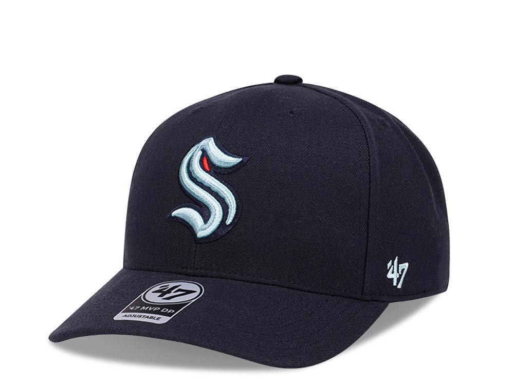 47Brand Seattle Kraken Classic DP Navy Cold Zone Snapback Gorra
