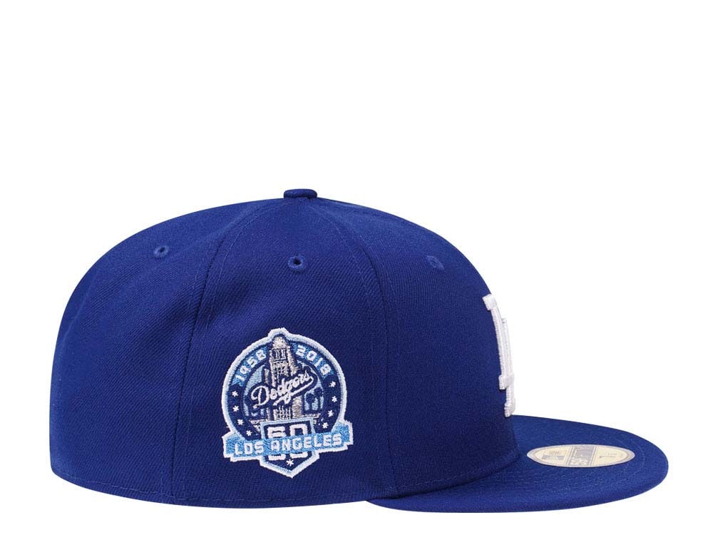 New Era Los Angeles Dodgers 60th Anniversary Glacier Blue Paisley Edition 59Fifty Fitted Gorra