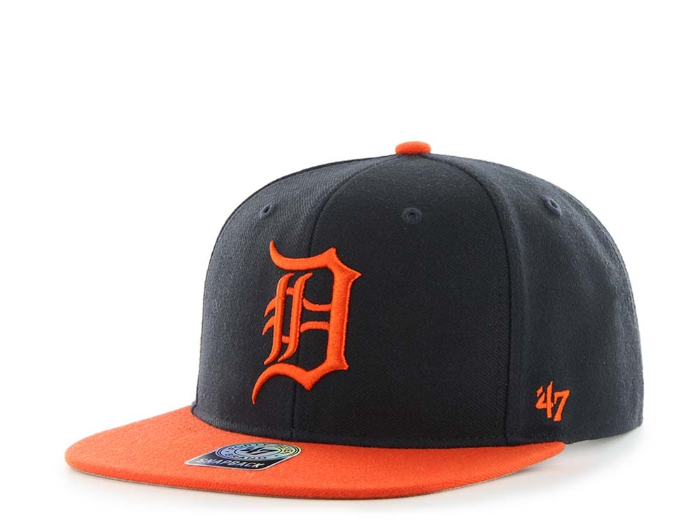 47Brand Detroit Tigers Sure Shot Captain Two Tone Navy Snapback Gorra