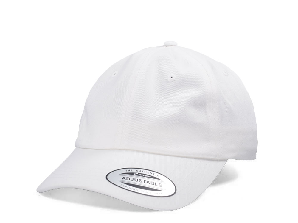 Yupoong Basic White Low Profile Strapback Gorra