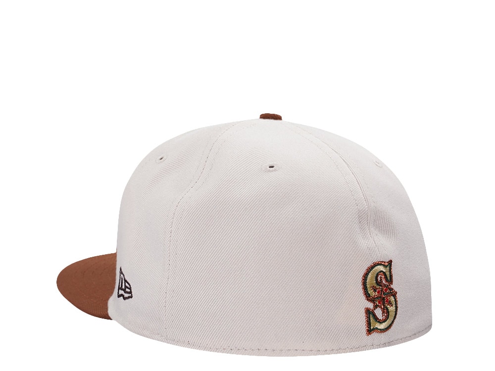 New Era Seattle Mariners 20th Anniversary Cream Two Tone Edition 59Fifty Fitted Gorra