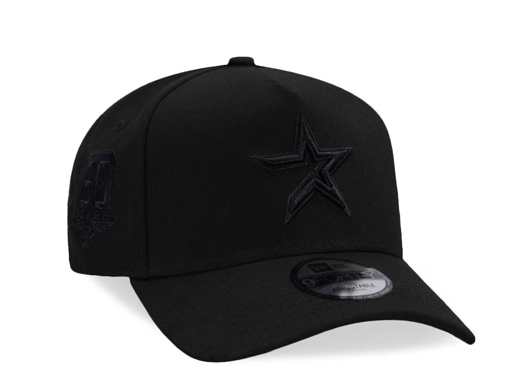 New Era Houston Astros 60th Anniversary Black Out Red Edition 9Forty A Frame Snapback Gorra
