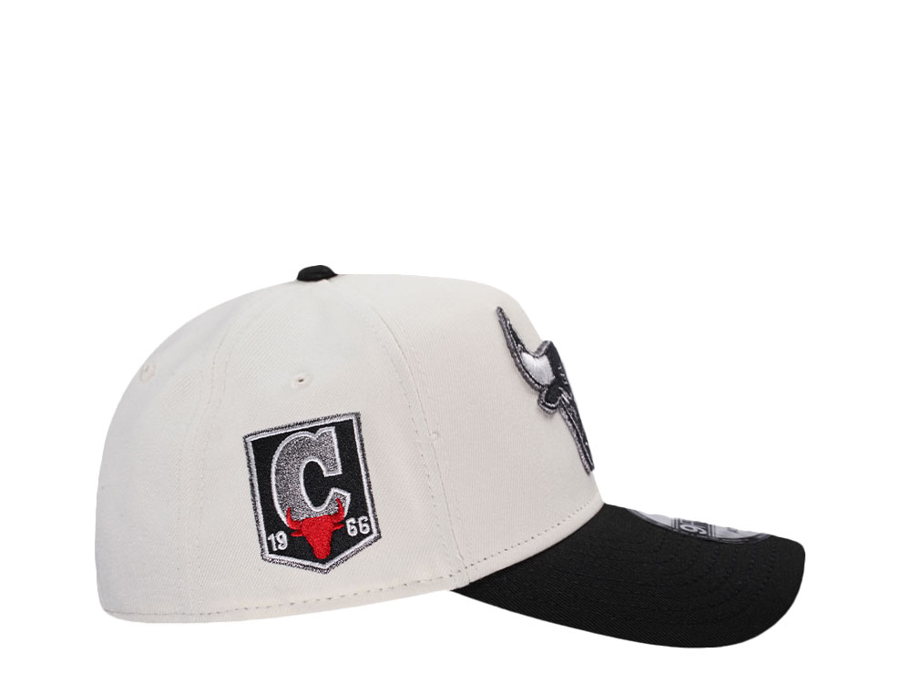 New Era Chicago Bulls Chrome Two Tone Metallic Edition 9Forty A Frame Snapback Gorra