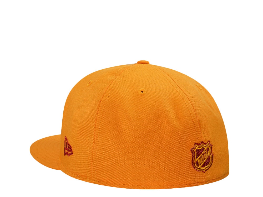 New Era Calgary Flames 10th Anniversary Gold Throwback Edition 59Fifty Fitted Gorra