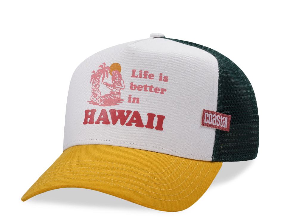 Djinns HFT Better Hawaii White Two Tone Edition Trucker Snapback Gorra