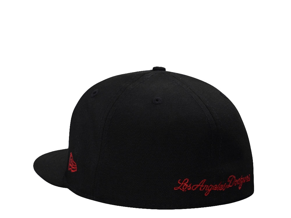 New Era Los Angeles Dodgers Skull Metallic Black Prime Edition 59Fifty Fitted Gorra