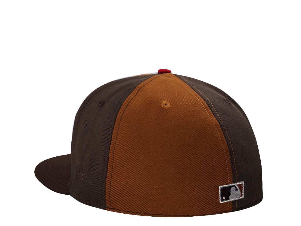 New Era Texas Rangers All Star Game 1995 Brown Pinwheel Edition 59Fifty Fitted Gorra