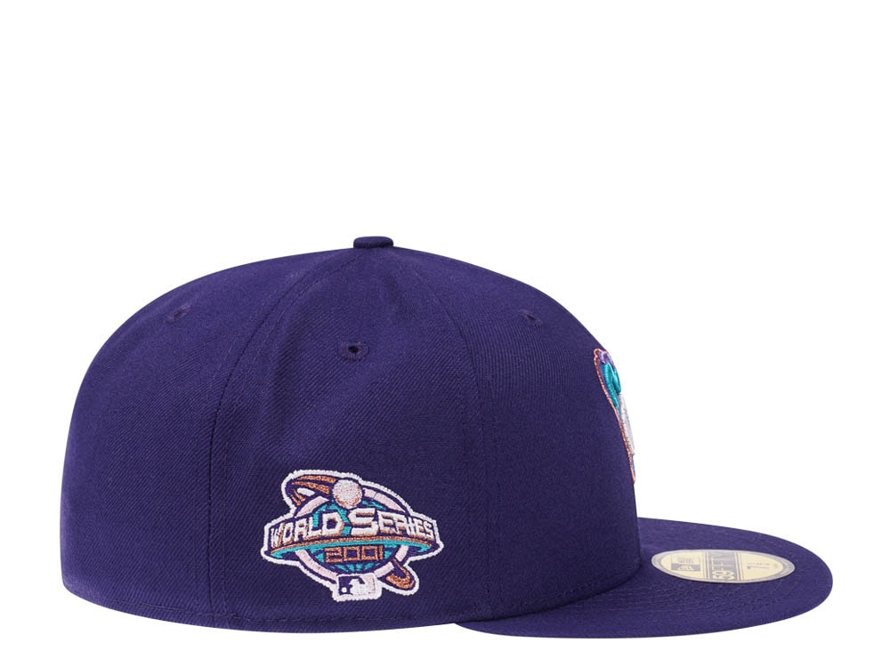 New Era Arizona Diamondbacks World Series 2001 Purple Pink Edition 59Fifty Fitted Gorra