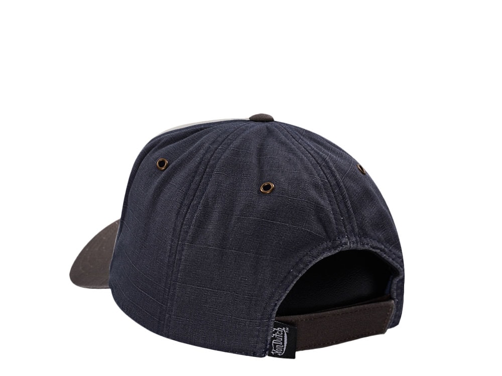 Von Dutch Oval Patch Distressed Vintage Strapback Gorra