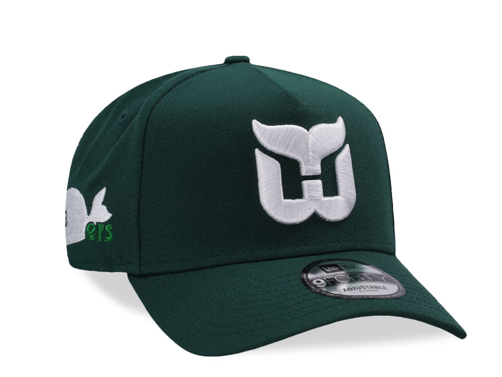 New Era Hartford Whalers Dark Green Prime Edition 9Forty A Frame Snapback Gorra