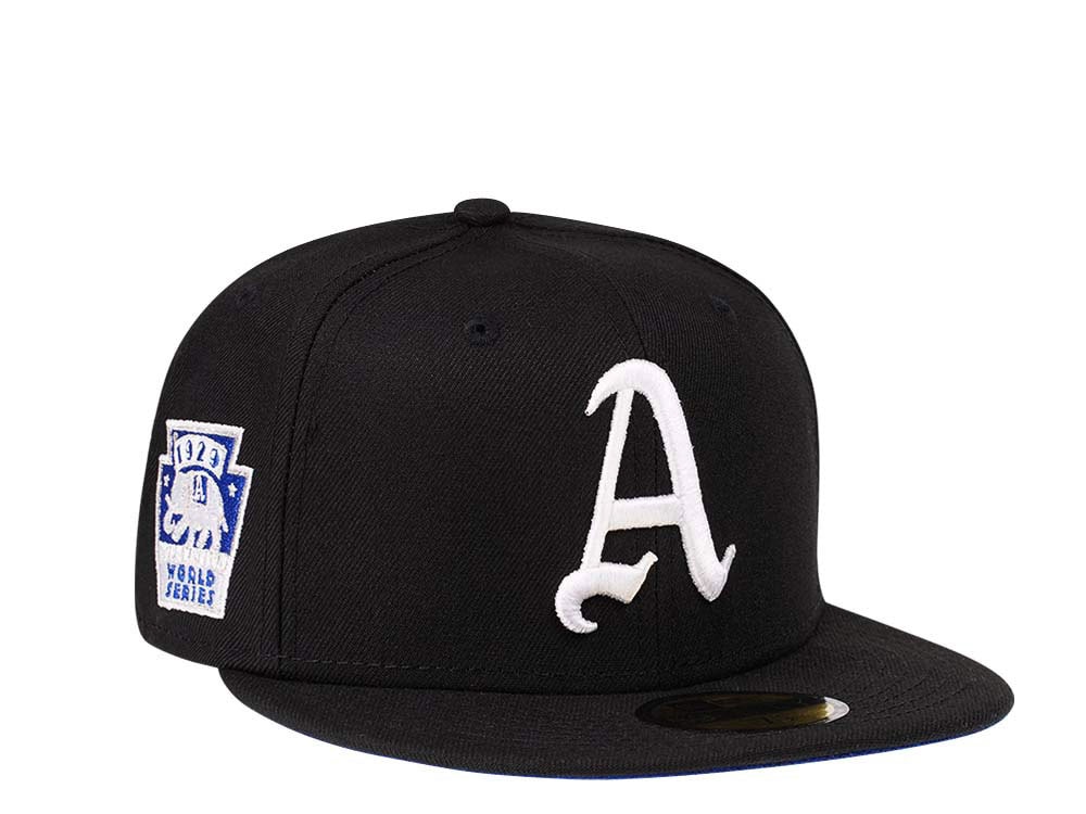 New Era Philadelphia Athletics World Series 1929 Black and Blue Edition 59Fifty Fitted Gorra