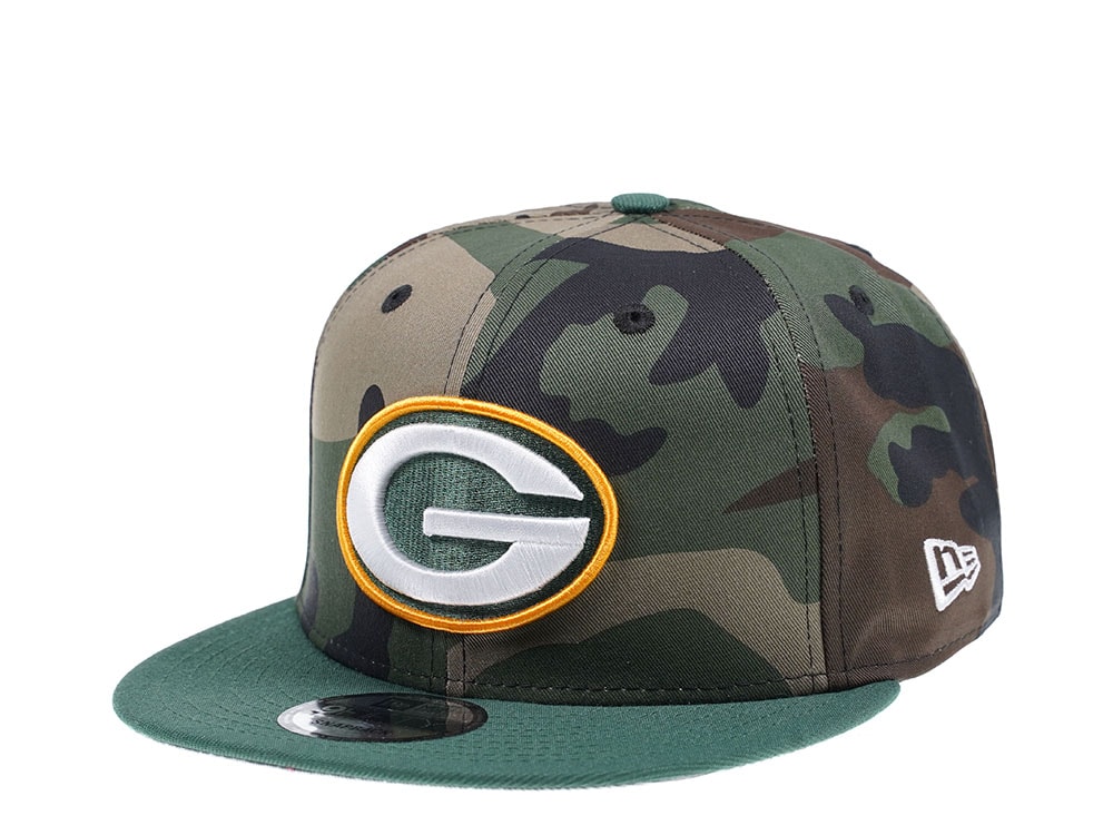 New Era Green Bay Packers Woodcamo Edition 9Fifty Snapback Gorra