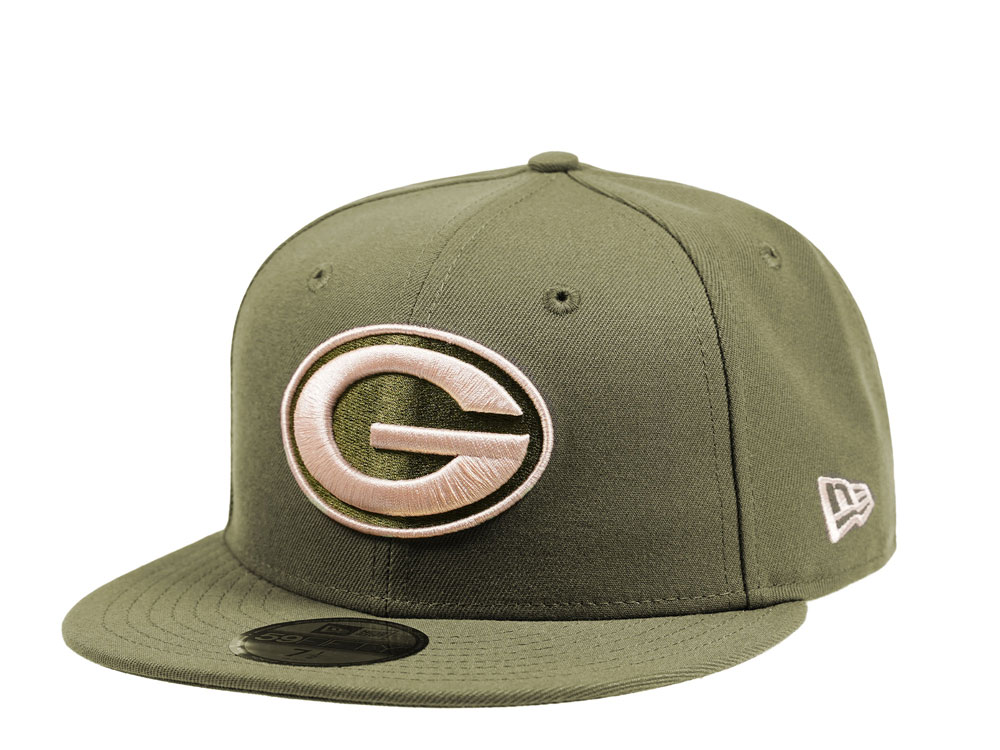 New Era Green Bay Packers Army Green Edition 59Fifty Fitted Gorra