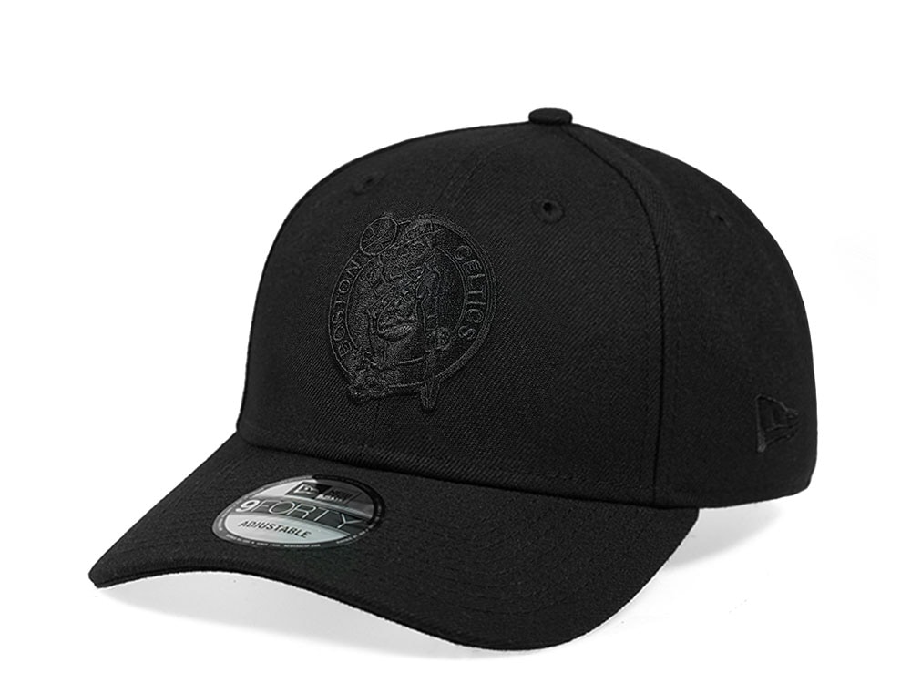 New Era Boston Celtics All Black Edition 9Forty Snapback Gorra