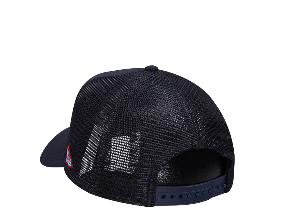 New Era Houston Oilers Navy 9Forty A Frame Trucker Snapback Gorra