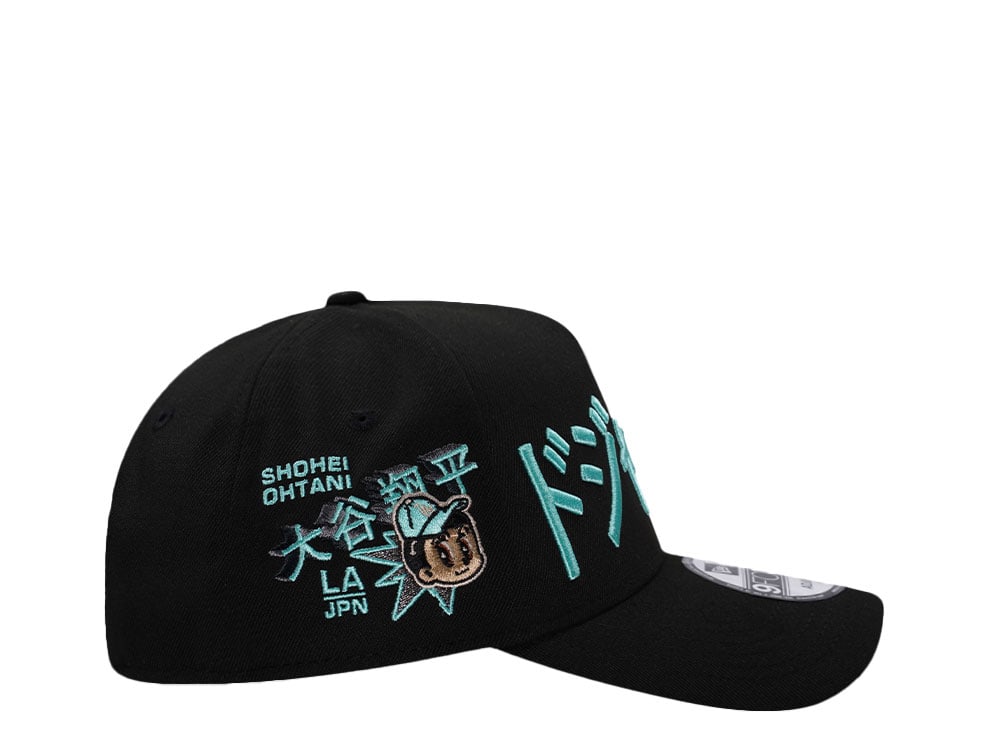 New Era Los Angeles Dodgers Ohtani Kanji Mint Black Prime Edition 9Forty A Frame Snapback Gorra