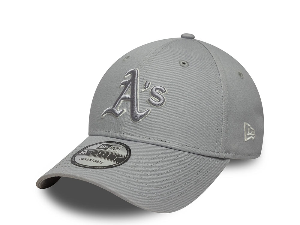 New Era Oakland Athletics Team Outline Gray Edition 9Forty Strapback Gorra