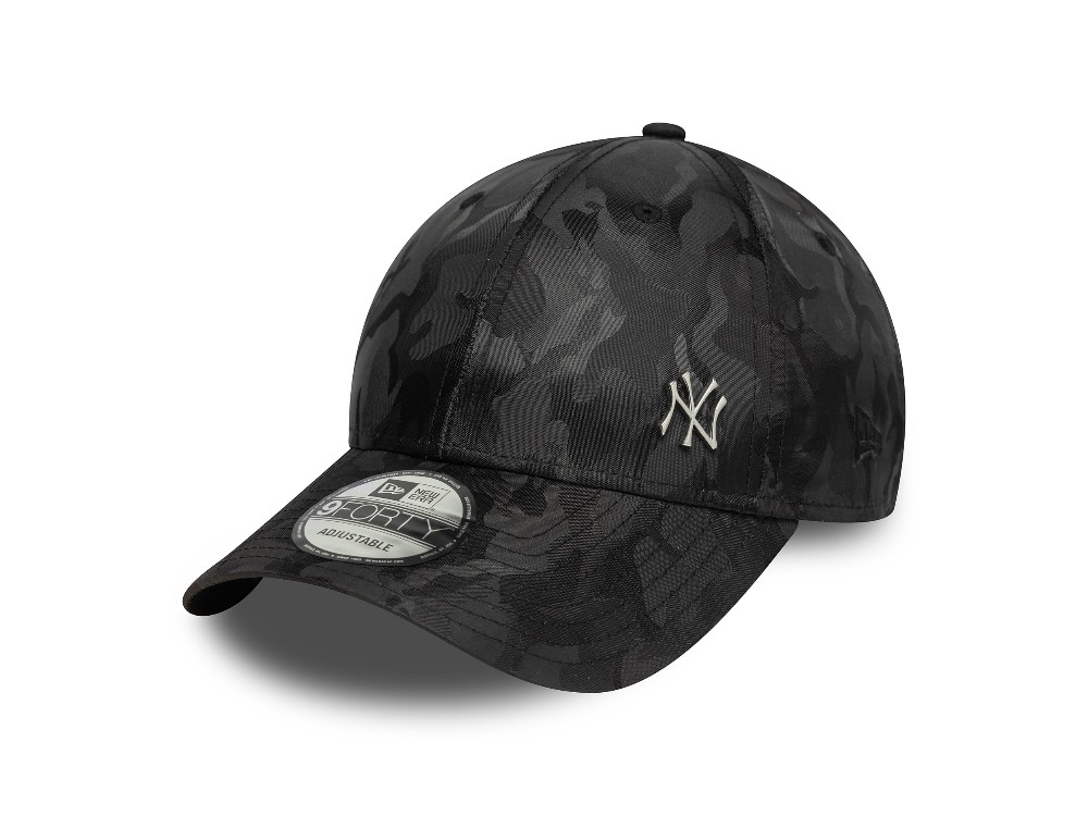 New Era New York Yankees Flawless Pin Black Camouflage 9Forty Strapback Gorra