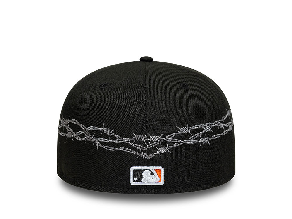New Era Detroit Tigers MLB Icon Barbwire Black Prime Edition 59Fifty Fitted Gorra