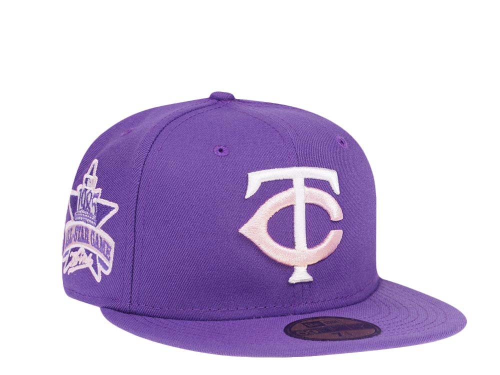 New Era Minnesota Twins All Star Game 1985 Purple Pink Edition 59Fifty Fitted Gorra
